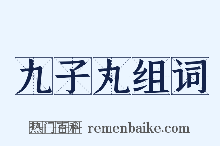 九子丸组词是什么意思的图片